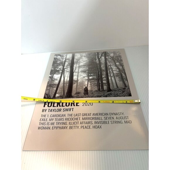 Taylor Swift Folklore Album Cover Art Print 10x8" 2020 Photo Cardstock NEW - Picture 3 of 5